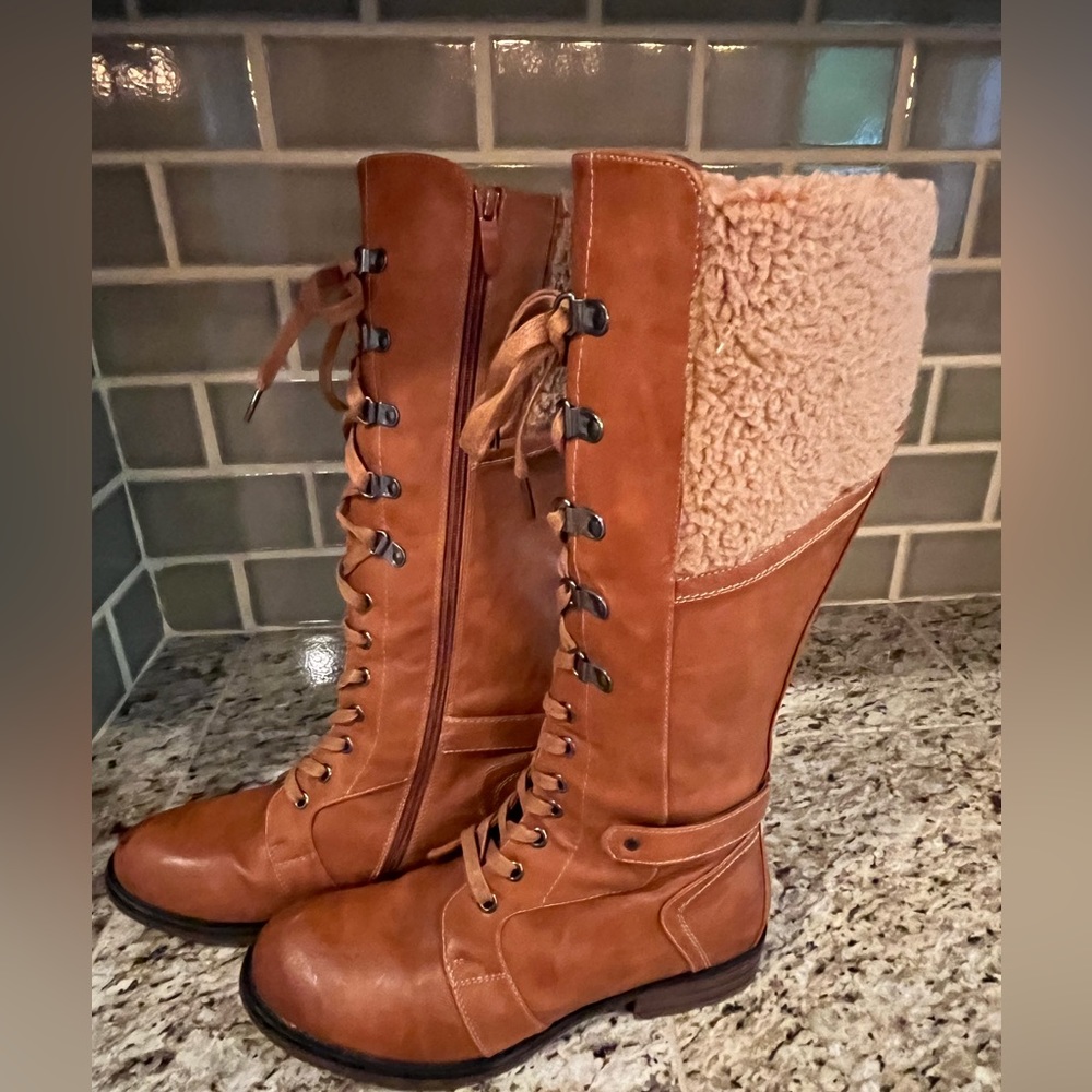 PATRIZIA zip/tie high boot